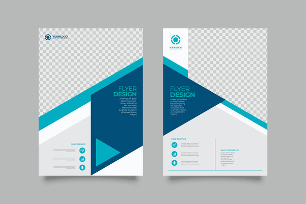 kollekció modern design plakát szórólap brosúra fedél elrendezés sablon kör grafikai elemek és hely fotós háttér - Vektor, kép