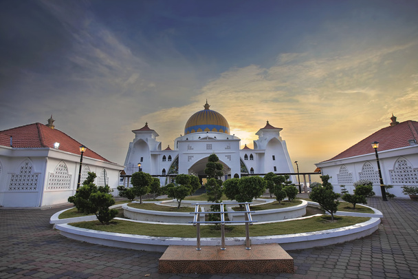 Malakka straat moskee voordeur - Foto, afbeelding