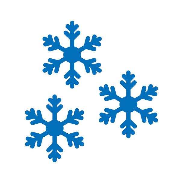 Śnieg, płatki śniegu, zima, mróz w pełni edytowalna ikona wektora - Wektor, obraz