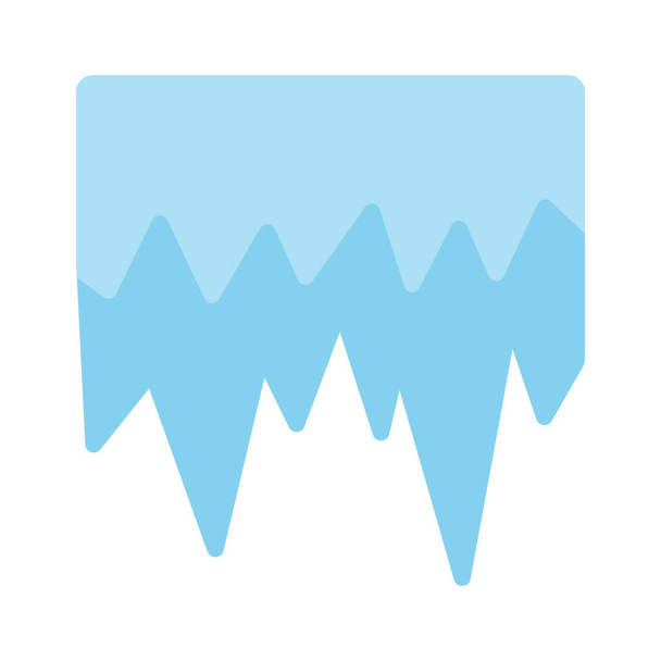 Вода, поток воды, лед, полностью съедобная икона - Вектор,изображение