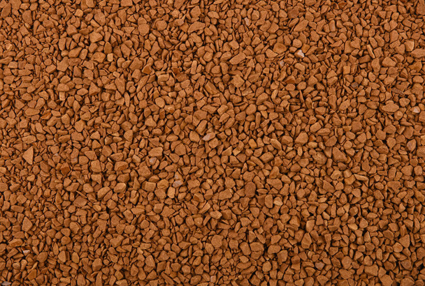 Close up achtergrond textuur van gevriesdroogde instant koffie granulaat - Foto, afbeelding
