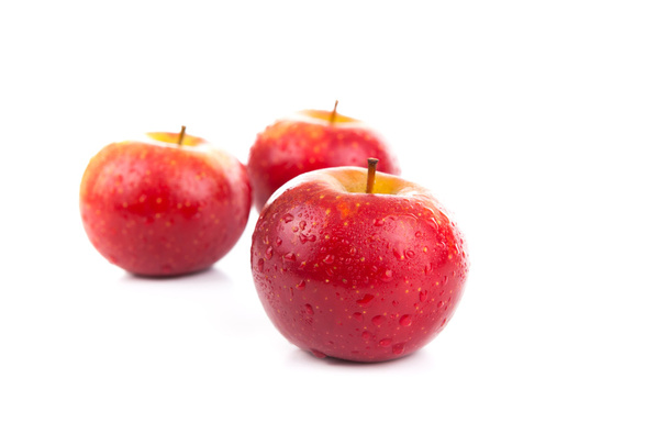 closeup červená jablka - Fotografie, Obrázek