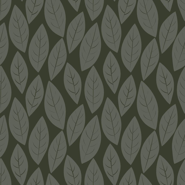 Feuille tropicale verte botanique fond de motif sans couture adapté aux impressions de mode, graphiques, arrière-plans et de l'artisanat - Vecteur, image