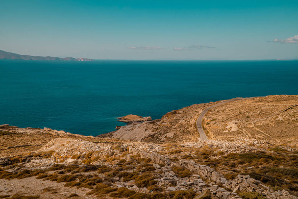Kamenitá krajina poblíž Kardiani na ostrově Tinos, Kyklady, Řecko - Fotografie, Obrázek