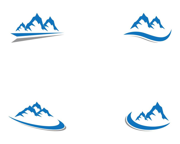 Nature mountain logo template - Vector, Image