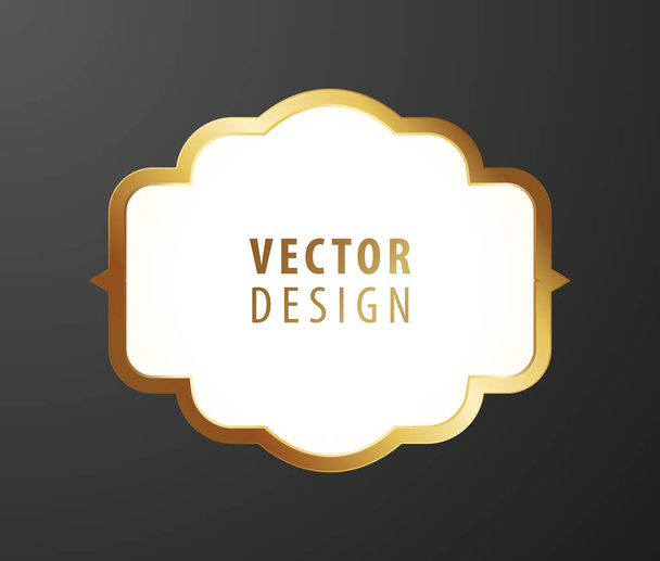High Quality Luxury Frame on Background . Vector Isolated Illustration - Vector, imagen
