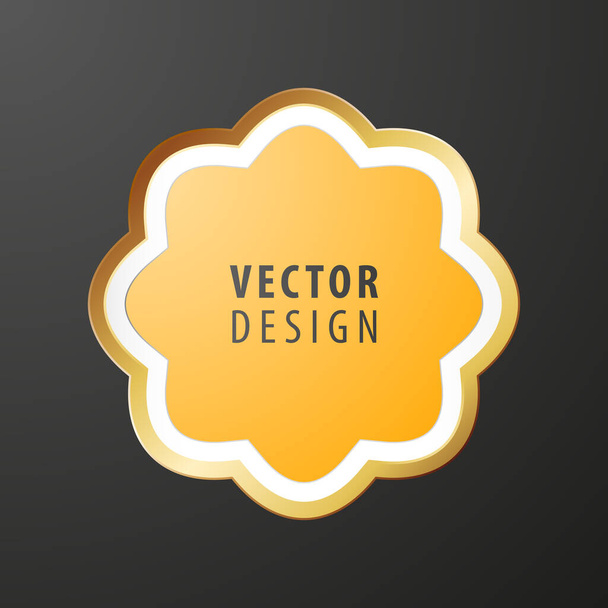 High Quality Luxury Frame on Background . Vector Isolated Illustration - Vector, Image