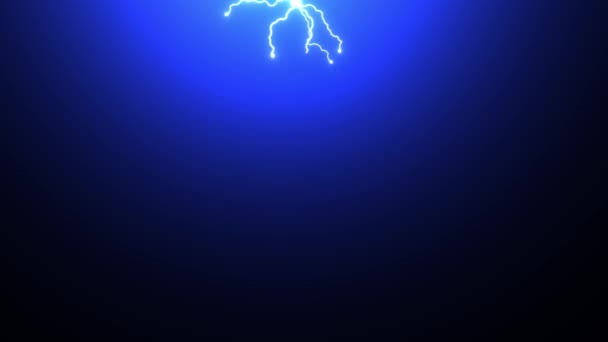 Beautiful Realistic Impact of lighting Strikes or lightning bolt, electrical storm, thunderstorm with flashing lightning ,4k High Quality - Footage, Video