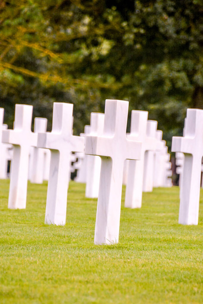 Foto do Cemitério Francês Americano na Normandia - Foto, Imagem
