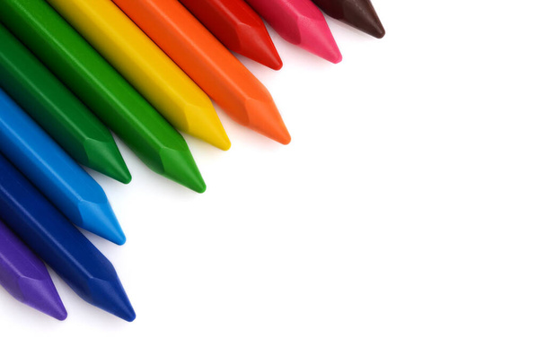 Lápices multicolores con espacio libre para texto - Foto, Imagen
