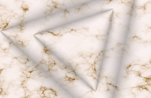 Ylellinen tausta, abstrakti marmori koristelu, kultainen kuvio. Luxury White Gold Marble tausta vektori. jossa on 3d geometrinen muoto - Vektori, kuva