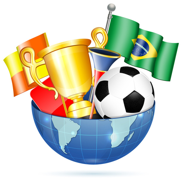 Soccer Items - Vector, afbeelding