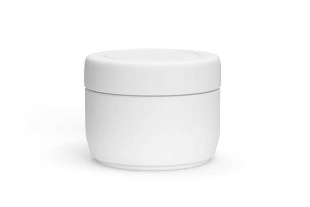 Cosméticos jar mockup isolado no fundo branco - renderização 3d - Foto, Imagem