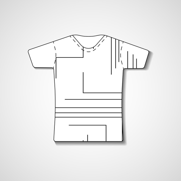ilustração abstrata na t-shirt
 - Vetor, Imagem