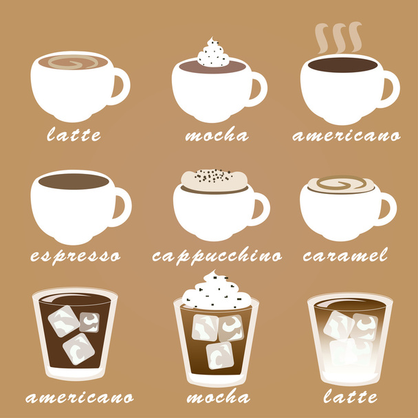 's ochtends koffie vector set. - Vector, afbeelding