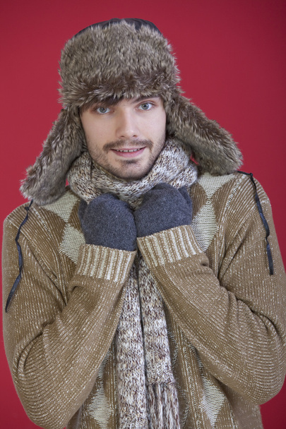 Man in winter clothes - Fotoğraf, Görsel