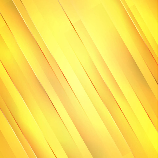 Gelb-orangefarbener Panorama-Hintergrund mit Linien - Vektorillustration - Vektor, Bild