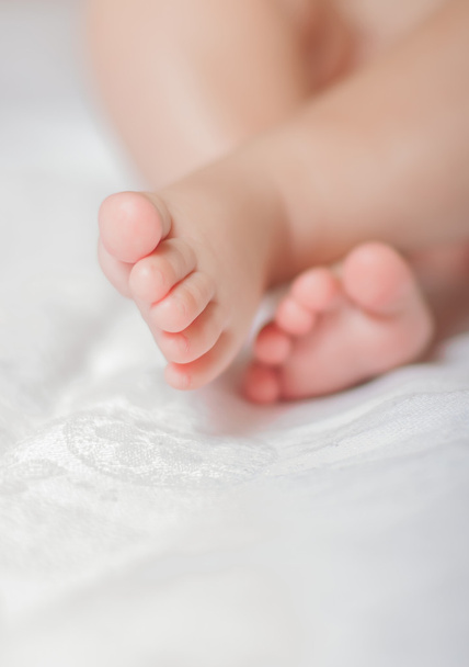 Little baby close-up feet - Foto, imagen