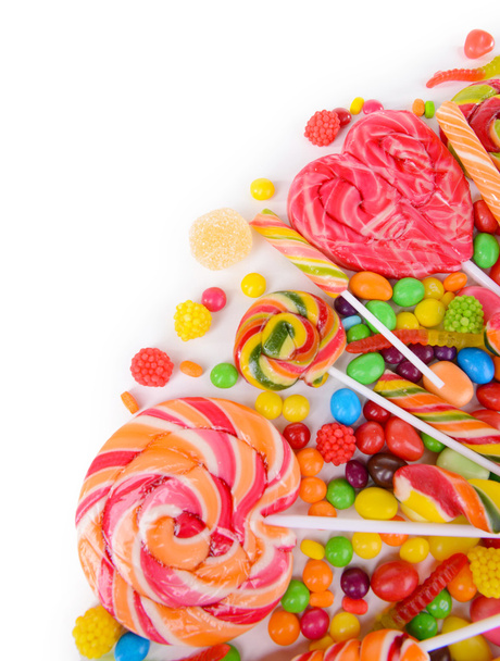Different colorful fruit candy close-up - Fotó, kép