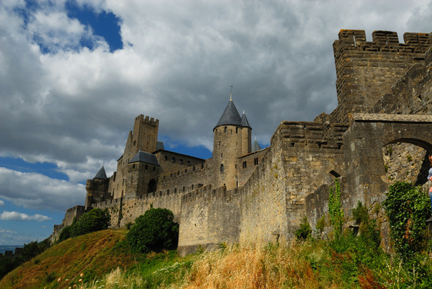 カルカソンヌ、フランスの城 - 写真・画像
