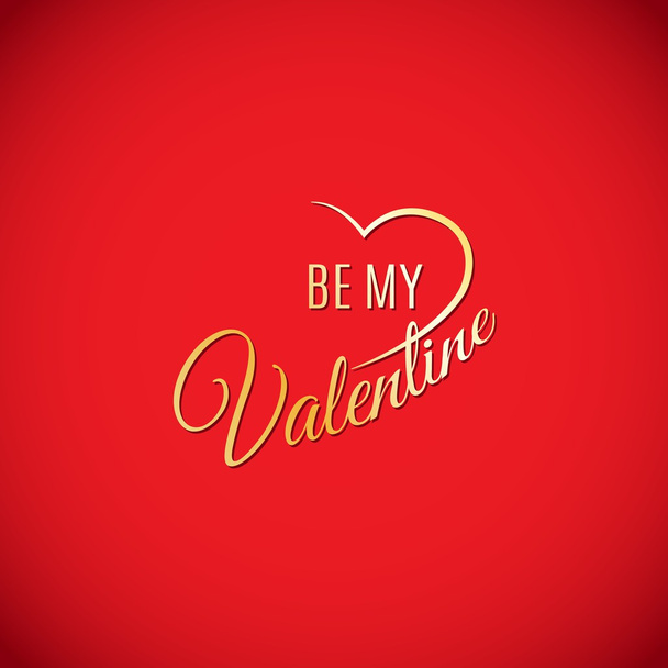 Happy Valentine's Day lettering Greeting Card - Vetor, Imagem