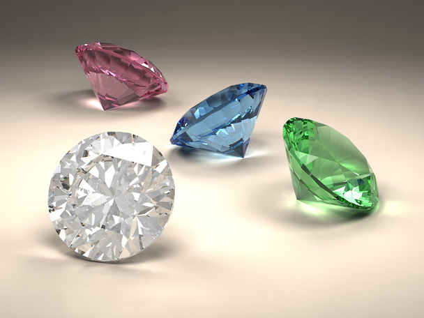 barevné diamanty - Fotografie, Obrázek