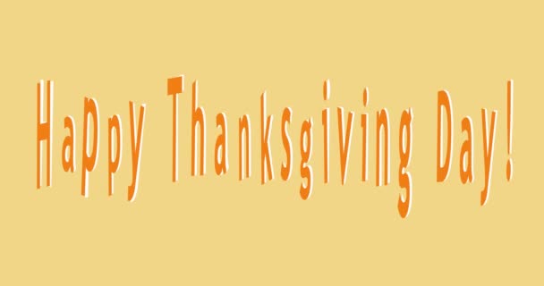 Thanksgiving Day. Postcard for congratulations. Happy Thanksgiving animation - Footage, Video