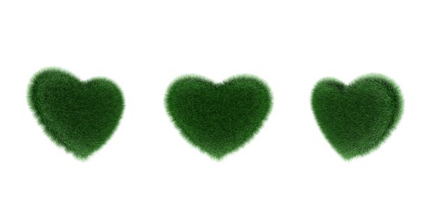 grass heart shaped - Foto, immagini
