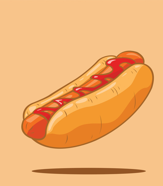 Hot-Dog wektor - Wektor, obraz