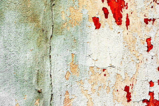 Texture, wall, concrete, it can be used as a background. Wall fragment with scratches and cracks - Photo, image