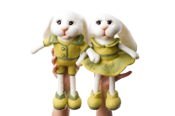 Toy nyuszi-ajándékbir hediye oyuncak tavşanlar - Fotó, kép