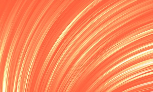 Fondo abstracto color coral. Líneas brillantes de los pliegues - Vector, imagen