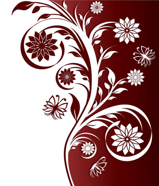 Floral ornament - Vector, Image