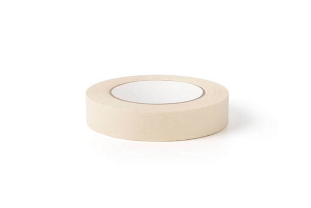 Masking tape or on adhesive paper a white background - Photo, Image