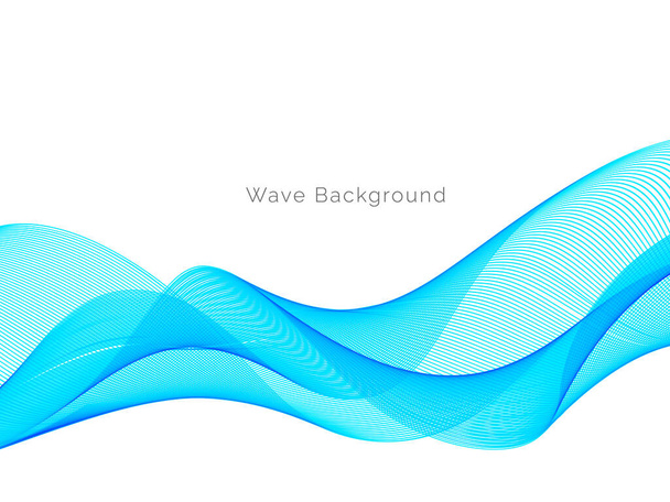 Moderne dekorative Welle stilvolle dynamische Hintergrund Illustration Muster Vektor - Vektor, Bild
