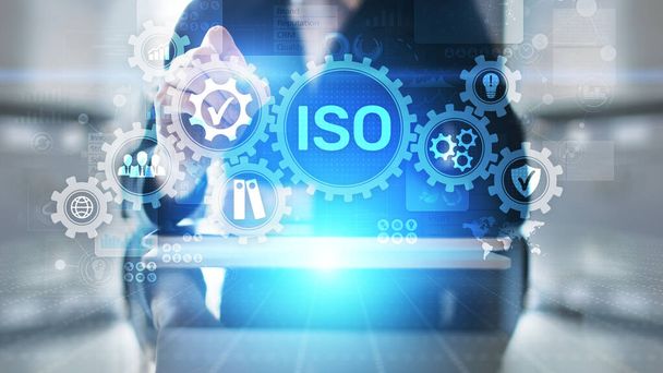 ISO Standards quality control warranty business technology concept. - Фото, зображення