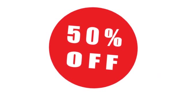 sale 50 % off background, discount offer banner, sale season, mega sale. Animation - Footage, Video