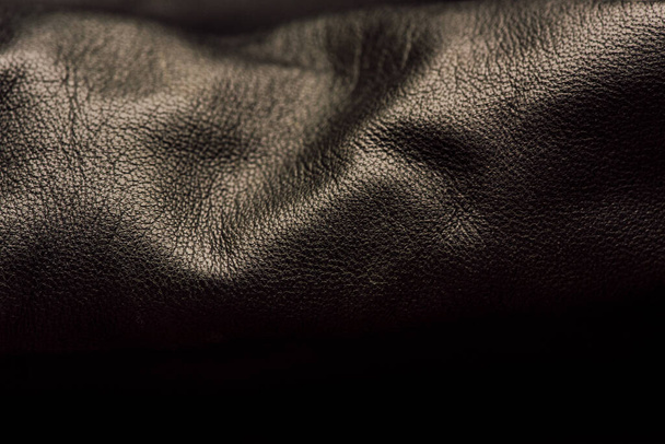 texture tissu noir. le tissu noir. Matériau pour designers noir Fond en cuir. Cuir - Photo, image