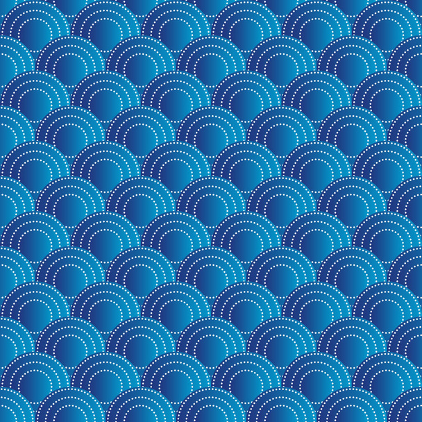 Muster mit Kreisen. Punkte nahtlose Muster für Tapeten, Packpapier, Textilien. Vektorillustration. - Vektor, Bild