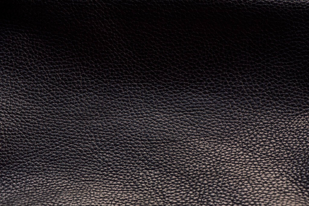 zwarte stof textuur. De zwarte doek. Materiaal voor ontwerpers zwart Lederen achtergrond. Leder - Foto, afbeelding