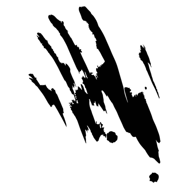 Print of hand, skin texture pattern and ink - Vector, Image