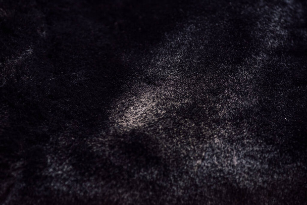 Yumuşak siyah kumaş. Siyah kürk. Giysi ögesi - Fotoğraf, Görsel