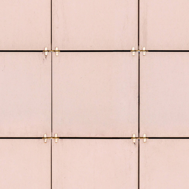 Бежева порцелянова плитка зовнішня будівельна стіна обшита безшовною квадратною текстурою
 - Фото, зображення