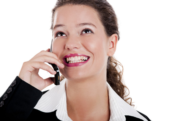 Businesswoman talking on phone - Foto, afbeelding
