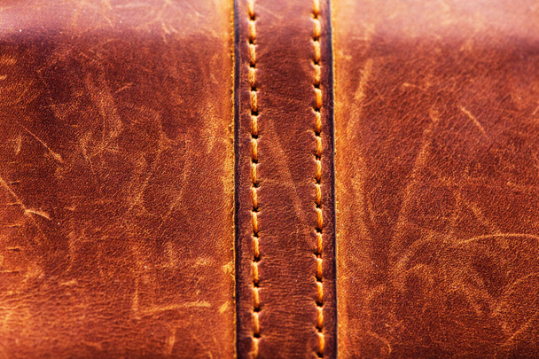 textura de tela marrón. la tela marrón. Material para diseñadores marrón Fondo de cuero. Cuero - Foto, Imagen