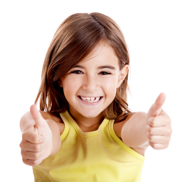 Girl with thumbs up - Photo, Image