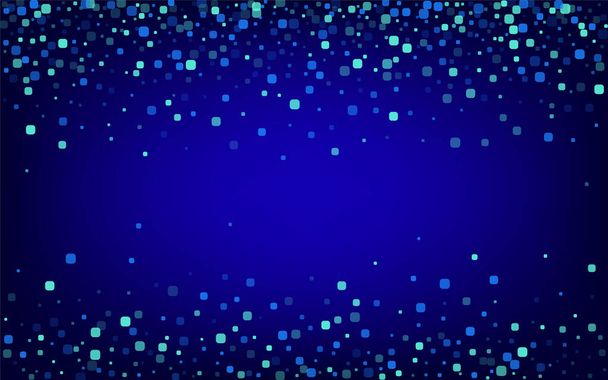 Turquoise Particle Celebration Blue Vector  - Vektör, Görsel