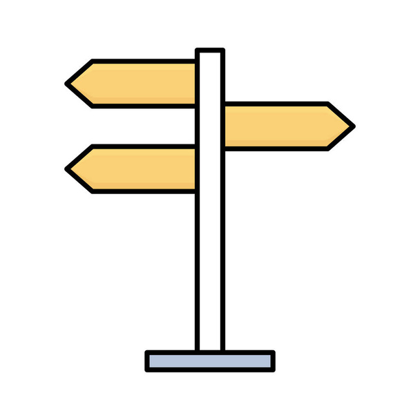 Flechas direccionales mitad Glyph Style vector icono que puede modificar o editar fácilmente - Vector, Imagen