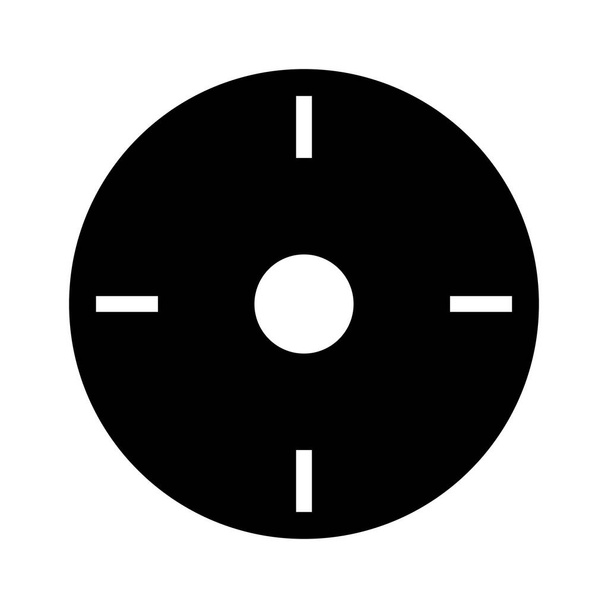 Brújula icono de vector de estilo de medio glifo que puede modificar o editar fácilmente - Vector, imagen