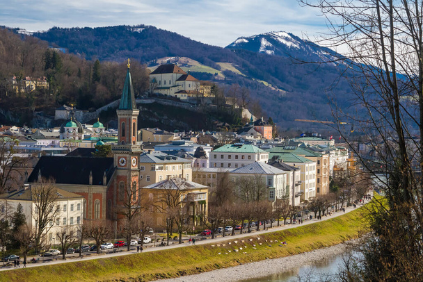 Зимовий пейзаж у Зальцбурзі (Австрія). - Фото, зображення